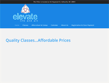 Tablet Screenshot of elevatelifeandart.com